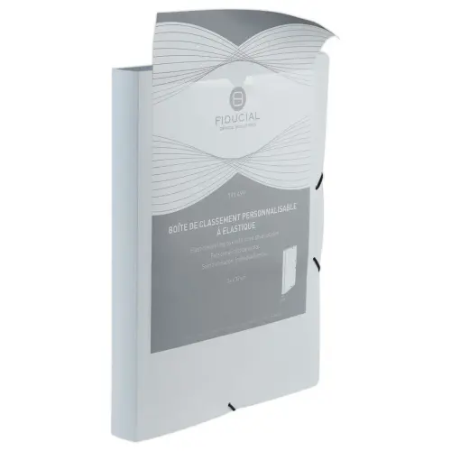 Boîte chemise de classement personnalisable à élastiques - Fiducial