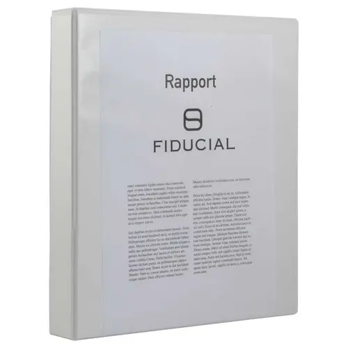 Classeur personnalisable 2 faces - Dos 4,5 cm - Blanc 