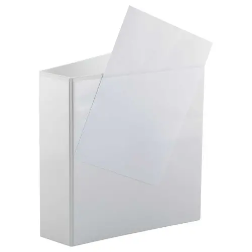 Classeur personnalisable 2 faces - Dos 8 cm - Blanc