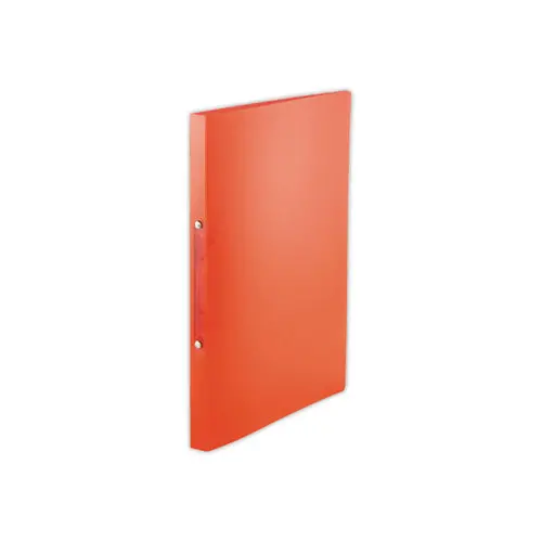 Classeur 2 anneaux translucide - Rouge - FIDUCIAL 