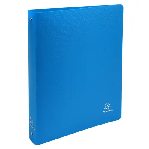 Classeur 4 anneaux semi-rigide A4 - Dos 4 cm - Bleu - Exacompta 