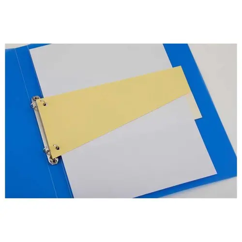 100 Intercalaires carte format Trapèze - Economique - Jaune - SOCARPA