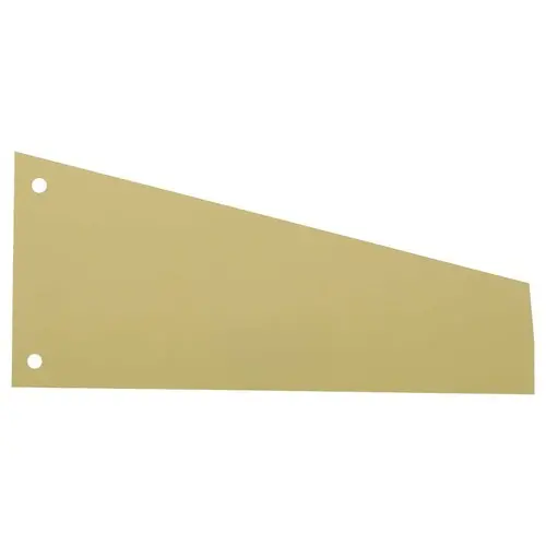 100 Intercalaires carte format Trapèze - Economique - Jaune - SOCARPA