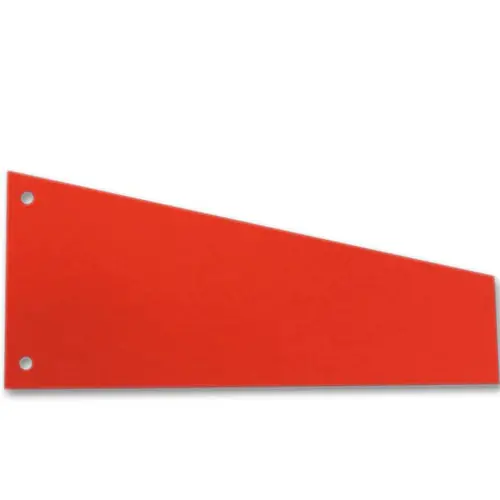 100 intercalaires carte format Trapèze - Economique - Rouge - SOCARPA