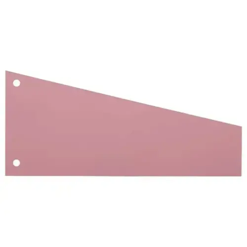 100 intercalaires carte format Trapèze - Economique - Rose