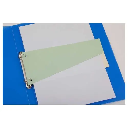 100 intercalaires carte format Trapèze - Economique - Verts