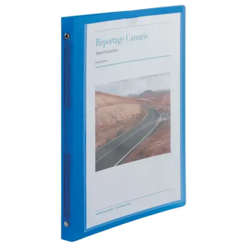 Classeur personnalisable - Bleu - FIDUCIAL