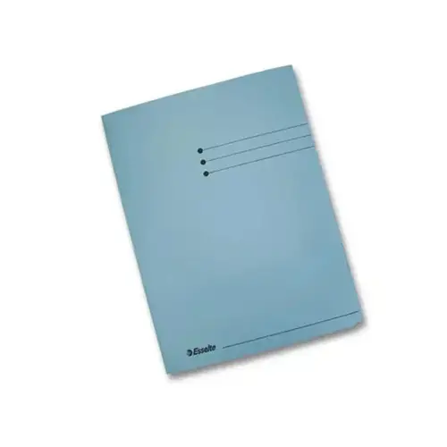 50 Chemises 3 rabats carton 300 g - Format folio orange - ESSELTE