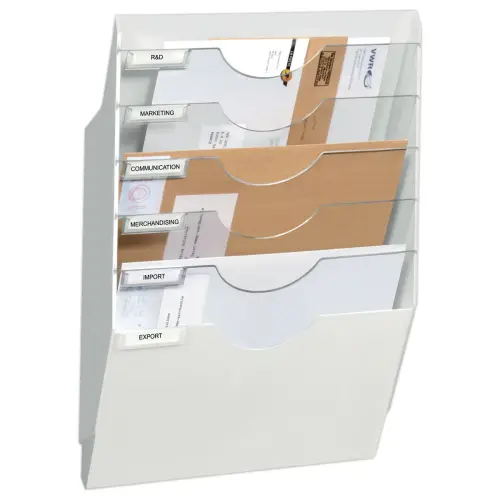 Présentoir mural 6 cases - Blanc - CEP