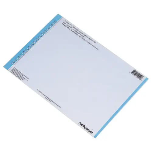 10 Planches d'&eacute;tiquettes n&deg;0 pour dossiers suspendus - ELBA - Bleu 