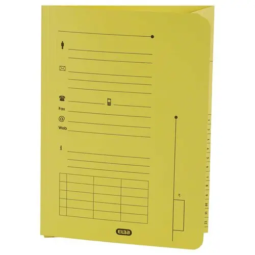 25 Sous-dossiers pochette pour dossiers suspendus HV - Jaune pastel - OXFORD 