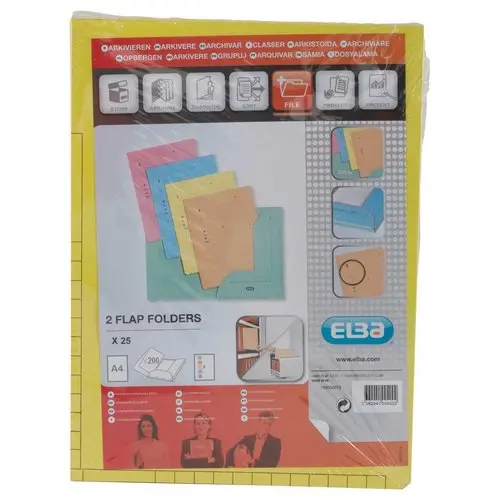 25 Sous-dossiers pochette pour dossiers suspendus HV - Jaune pastel - OXFORD 