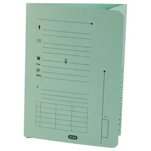 25 Sous-dossiers pochette pour dossiers suspendus HV - Vert pastel - OXFORD