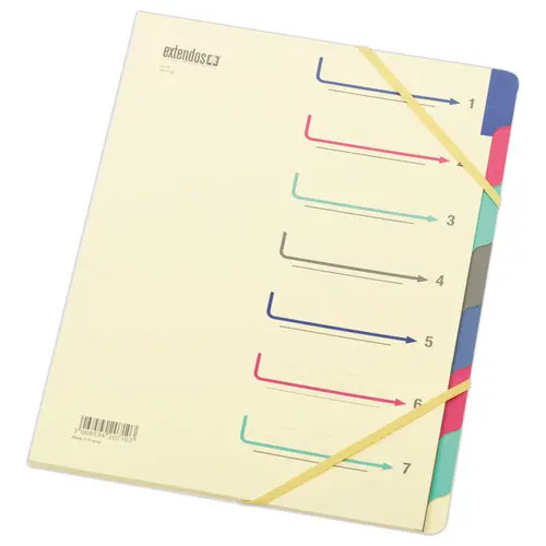 Trieur chemise à élastique - 7 compartiments - EXTENDOS