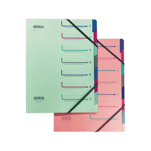 Trieur chemise à élastique - 7 compartiments - EXTENDOS