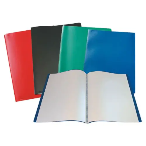 Prot&egrave;ge-documents &eacute;conomique - A4 - 10 pochettes (20 vues) - Rouge 