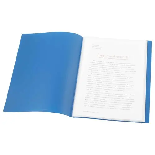 Protège-documents économique - A4 - 20 pochettes - Bleu