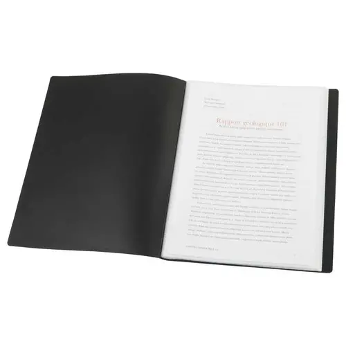 Protège-documents A4 - Noir - 40 pochettes
