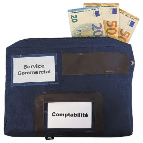 Pochette fond de caisse à soufflets - Alba