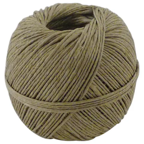 Pelote de ficelle fine en lin &eacute;cru - 100 g 