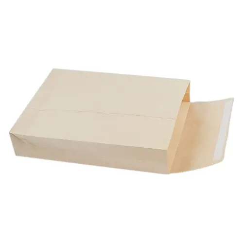 50 Pochettes en kraft arm&eacute; brun &agrave; soufflets - 120g - 280 x 410 mm - BONG 