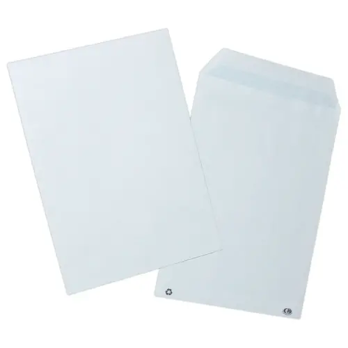 500 Pochettes blanches 90g - 162x229mm sans fenêtre
