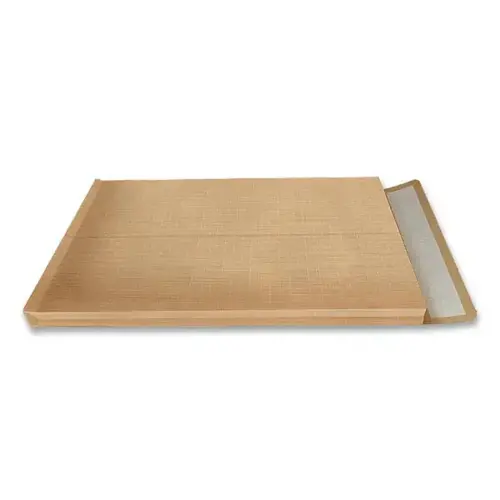 100 Pochettes à soufflet en kraft armé brun 120g - 340x465mm