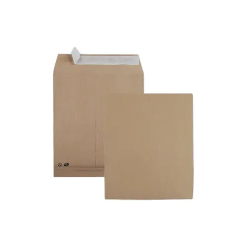 250 Pochettes à soufflet en kraft brun - 120 g - 260 x 330 mm - GPV