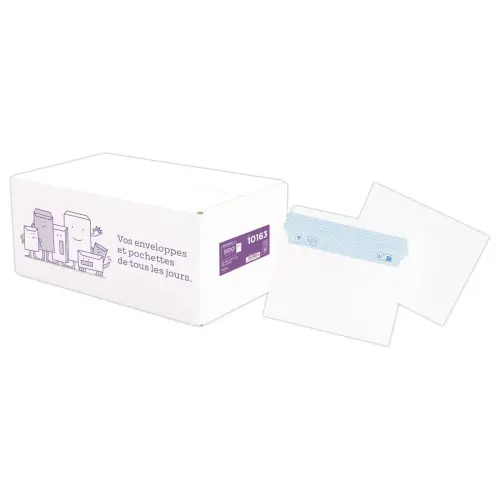 500 Enveloppes blanches - 114 x 162 mm - 80 g - GPV EVERYDAY 