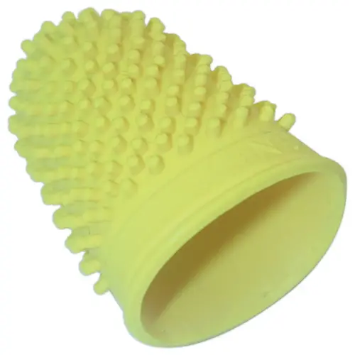 12 Doigtiers en caoutchouc jaune pour hommes - &Oslash; 21 mm 