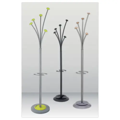 Porte-manteau Festy - 5 patères - Argent - ALBA