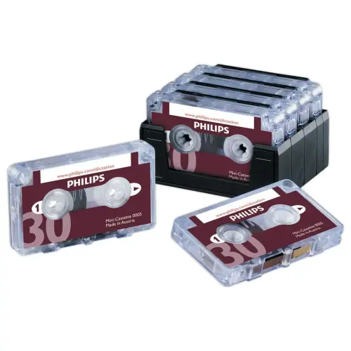 10 Mini-cassettes pour machines à dicter PHILIPS