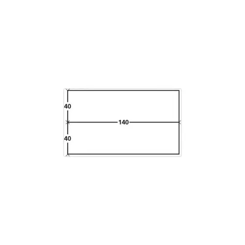 1000 &eacute;tiquettes d'affranchissement 140 x 40 mm - 2 &eacute;tiquettes par planche 