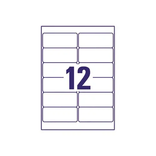 25 Planches de 12 étiquettes facilement décollables - 99 x 42 mm - Blanc - AVERY