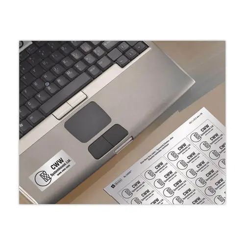Boîte de 20 planches de 48 étiquettes ultra résistantes argent - 45,7x21,2mm - AVERY