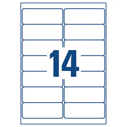 40 planches de 14 étiquettes adresses pour imprimantes jet d'encre AVERY 99,1x38,1mm