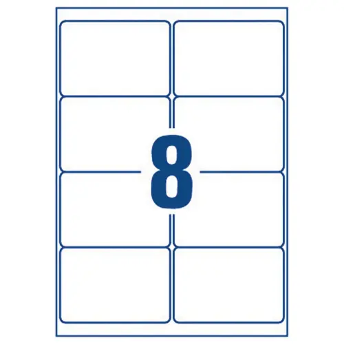 40 Planches de 8 &eacute;tiquettes adresses pour imprimantes jet d'encre - 99,1x67,7mm - AVERY 