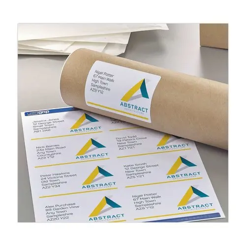 100 planches de 6 &eacute;tiquettes adresses opaques pour imprimantes laser AVERY 99,1x93,1mm 