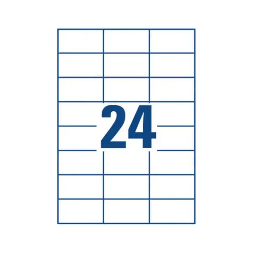 200 Planches &eacute;tiquettes blanches haute cadence sp&eacute;cial copieurs - 70x37mm - AVERY 