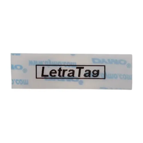 &Eacute;tiquettes en plastique transparent 1.2 cm pour titreuse Dymo Letratag 12267 