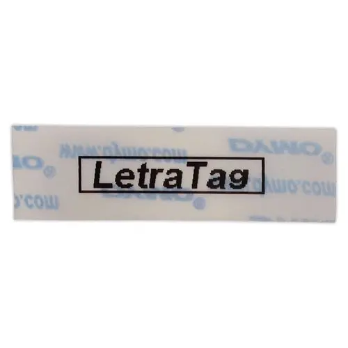 &Eacute;tiquettes en plastique transparent 1.2 cm pour titreuse Dymo Letratag 12267 