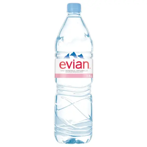 12 bouteilles d'eau plate - 1,5 L - EVIAN