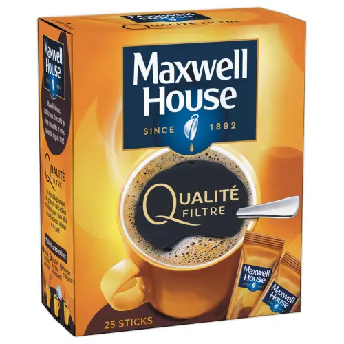 25 sticks de caf&eacute; soluble - MAXWELL HOUSE 