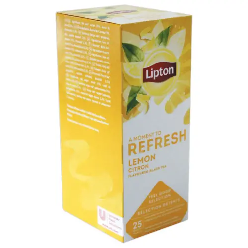 Sachets de thé - Thé noir saveur citron - LIPTON