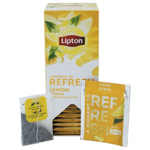 Sachets de thé - Thé noir saveur citron - LIPTON