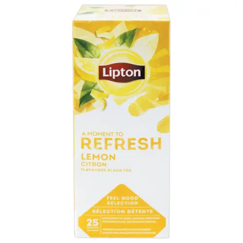 Sachets de thé - Thé noir saveur citron - LIPTON