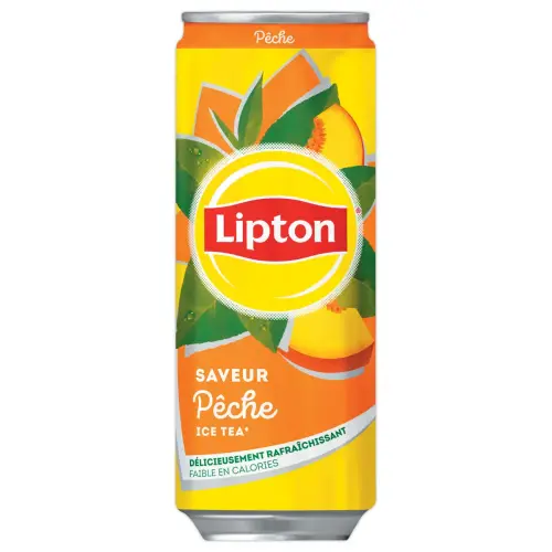24 Canettes Lipton Ice Tea P&ecirc;che - 33 cl - LIPTON 