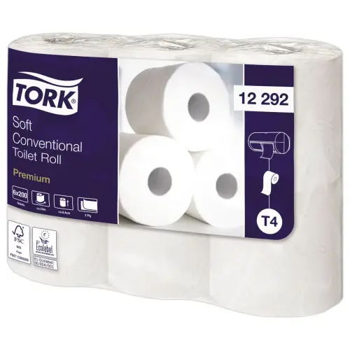 48 Rouleaux de papier toilette doux T4 - Tork