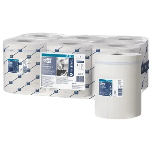 6 Bobines de papier d'essuyage multi-usage 1 pli Reflex - Tork