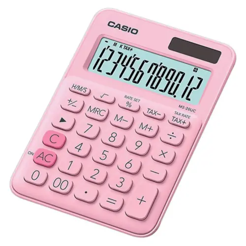 Calculatrice de bureau MS-20 NC - Rose - Casio 